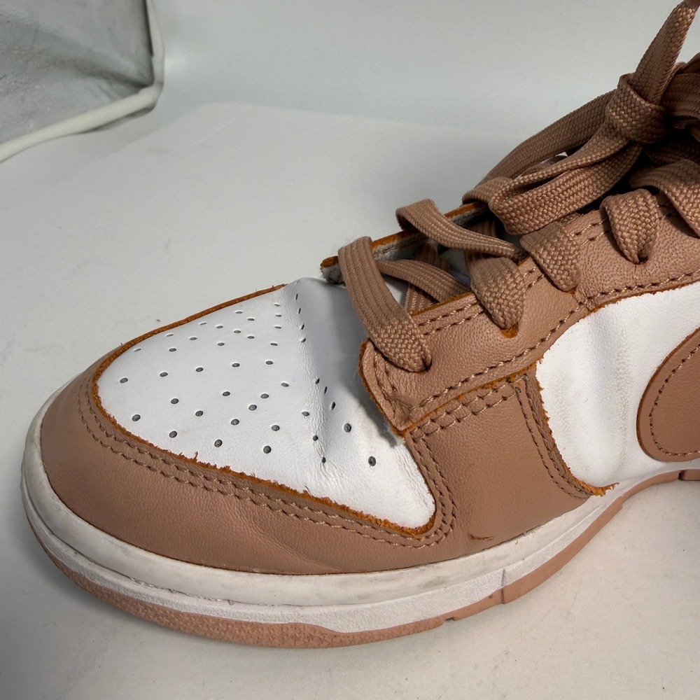 Nike Dunk Low Women's Size 8 White/Rose Whisper DD1503 118 - Picture 3 of 5